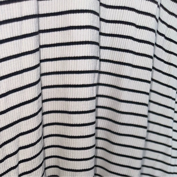 ASOS Just Female Nora Short Sleeve High Neck Ribbed Jersey Knit Minimalist Dress - Picture 12 of 15